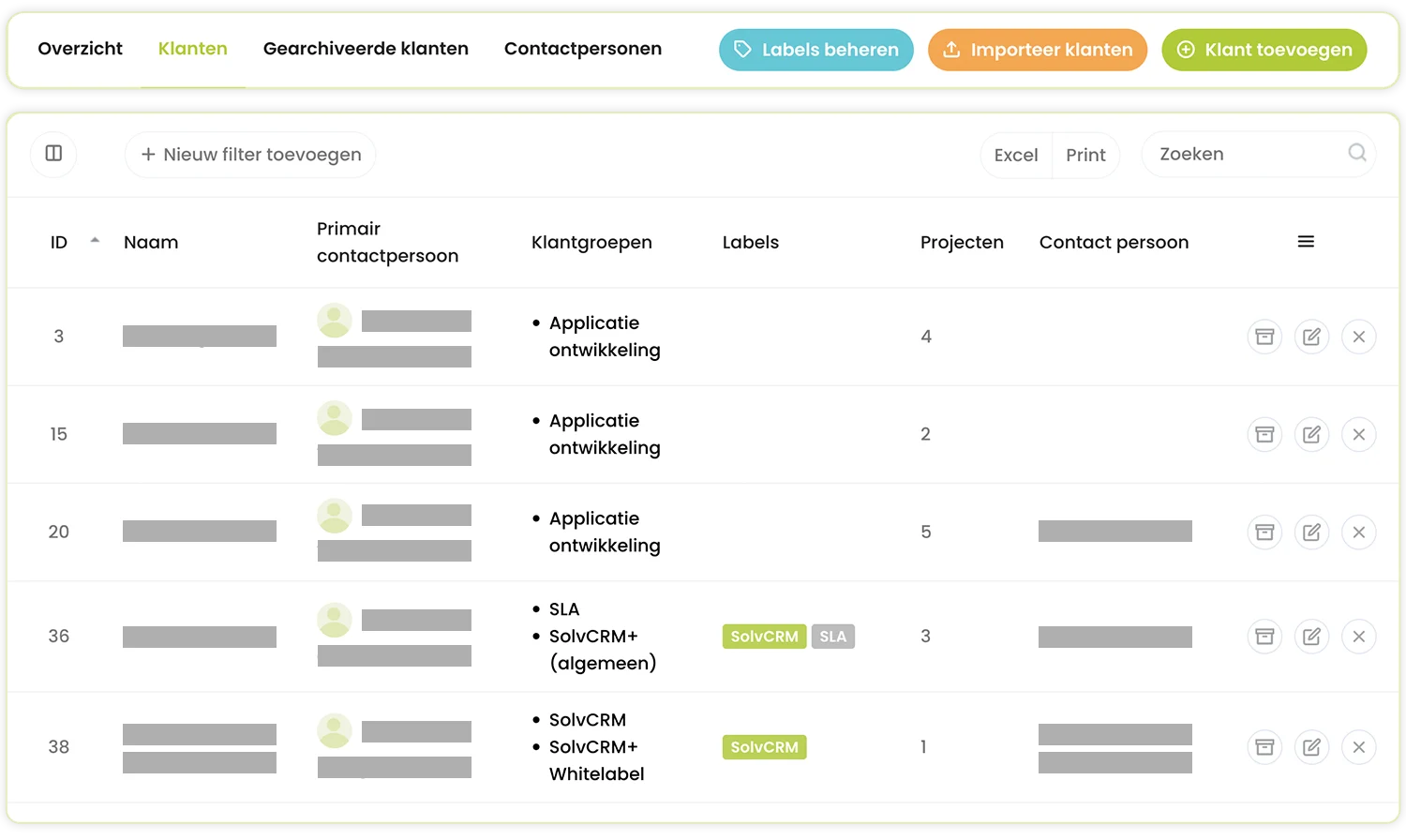 SolvCRM+ klantbeeld, prijsafspraken en orders